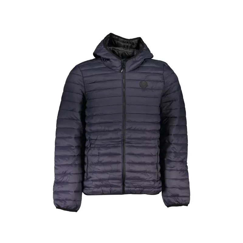 Giubbotto Uomo Blu con Cappuccio