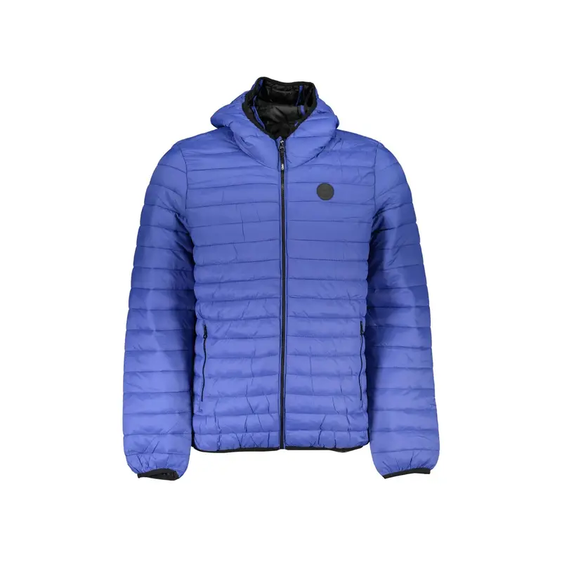 Giubbotto Uomo Blu con Cappuccio