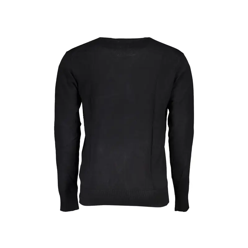 Maglia Uomo Nera Ricamo Nero miniatura 2