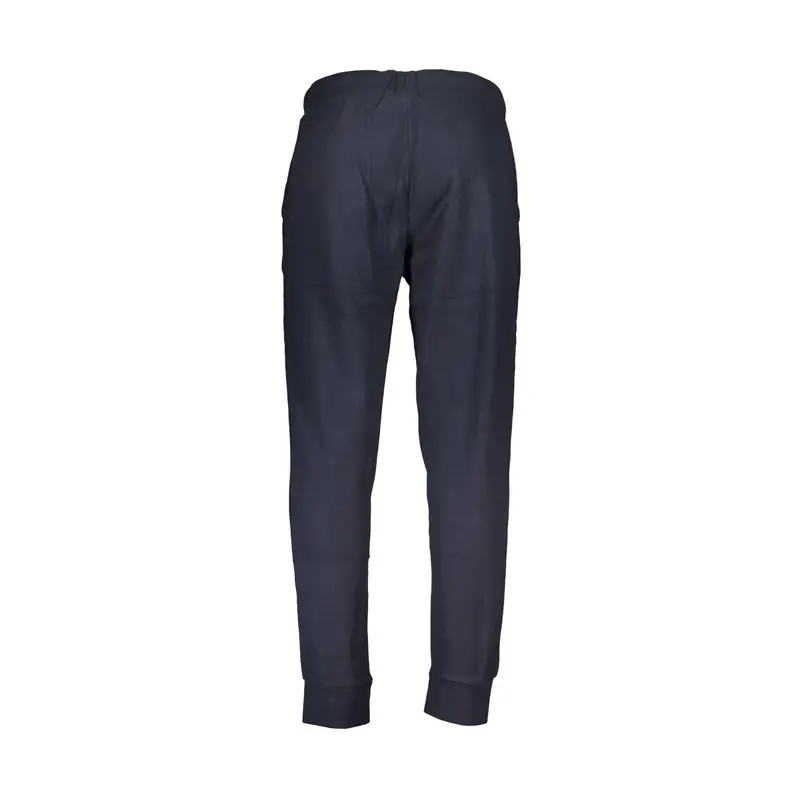 Pantalone Tuta Uomo Blu Pile Elastico Ricamo Logo miniatura 2