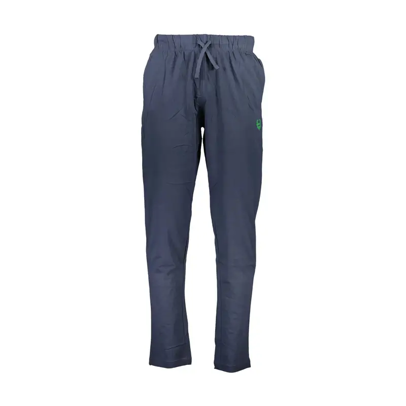 Gian Marco Venturi Pantaloni Uomo Blu con Ricamo