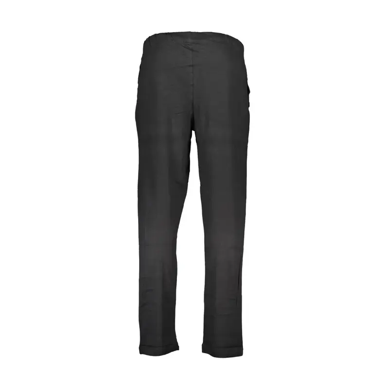 Gian Marco Venturi Pantaloni Uomo Nero con Ricamo miniatura 2