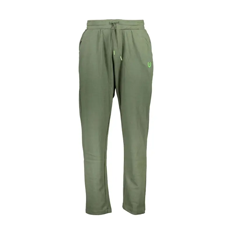 Gian Marco Venturi Pantaloni Uomo Verde Militare con Ricamo