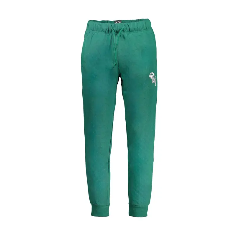 Gian Marco Venturi Pantaloni Uomo Verde con Ricamo