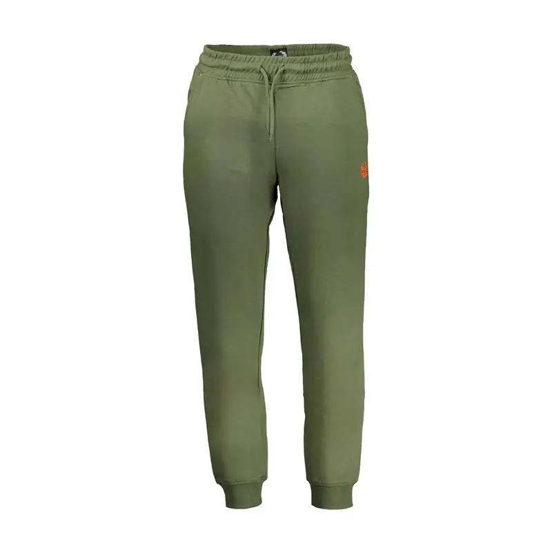 Gian Marco Venturi Pantaloni Uomo Verde con Ricamo