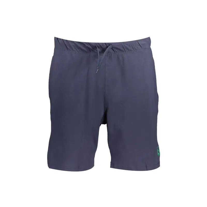 Gian Marco Venturi Pantaloni Corti Uomo Blu con Ricamo