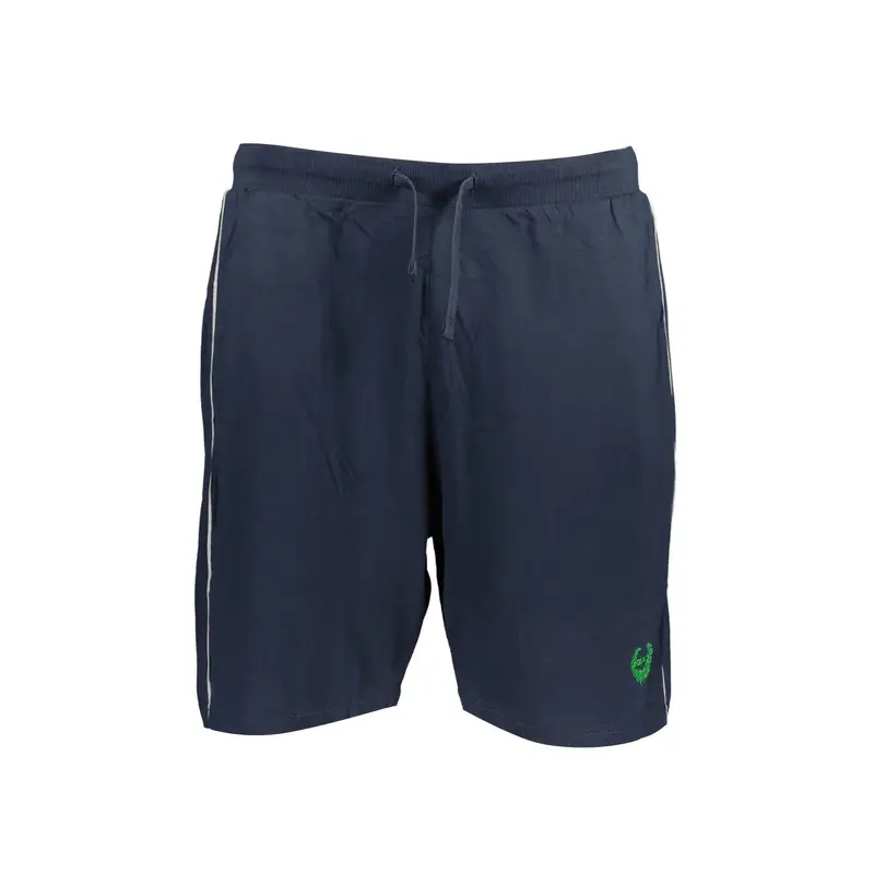 Gian Marco Venturi Pantaloni Corti Uomo Blu con Ricamo