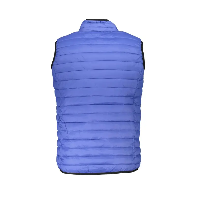 Smanicato Uomo Blu con Zip e Logo miniatura 2