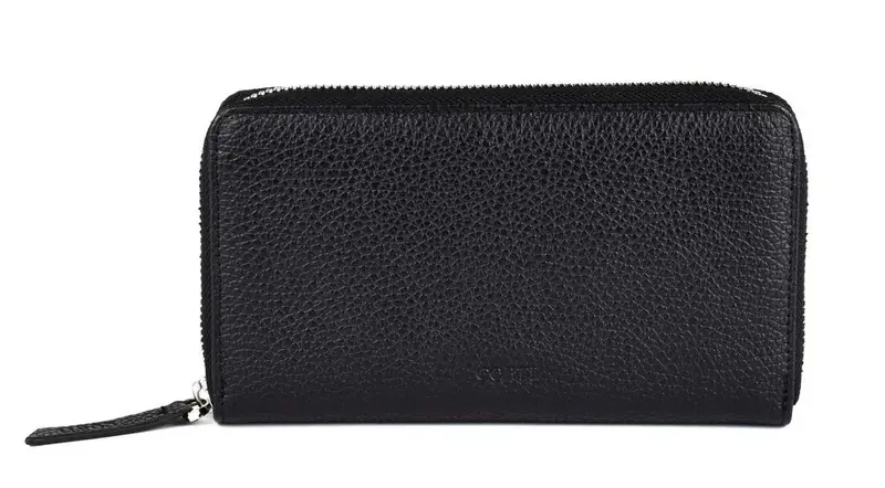 Portafoglio donna con zip Gianfranco Corti Alce 8878 Nero