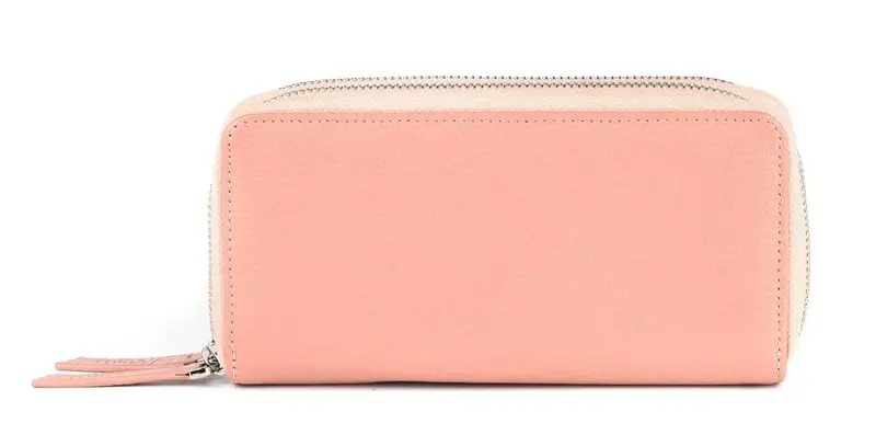 Portafoglio donna due zip Gianfranco Corti Alce 8877 Confetto