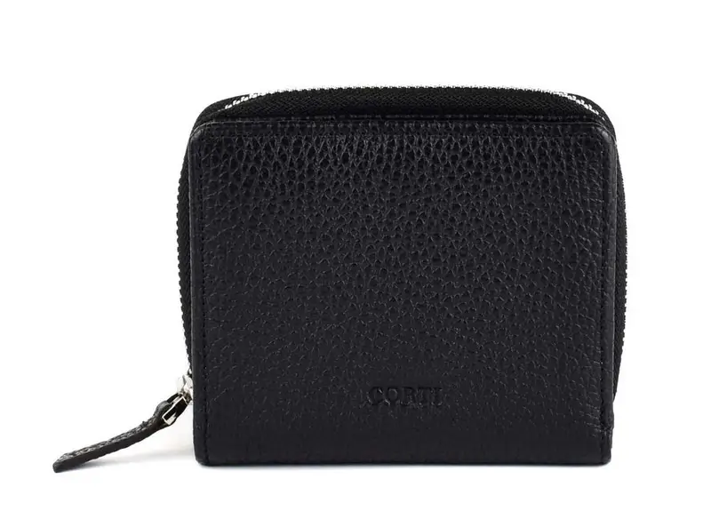 Portafoglio donna piccolo Gianfranco Corti Alce 8874 Nero