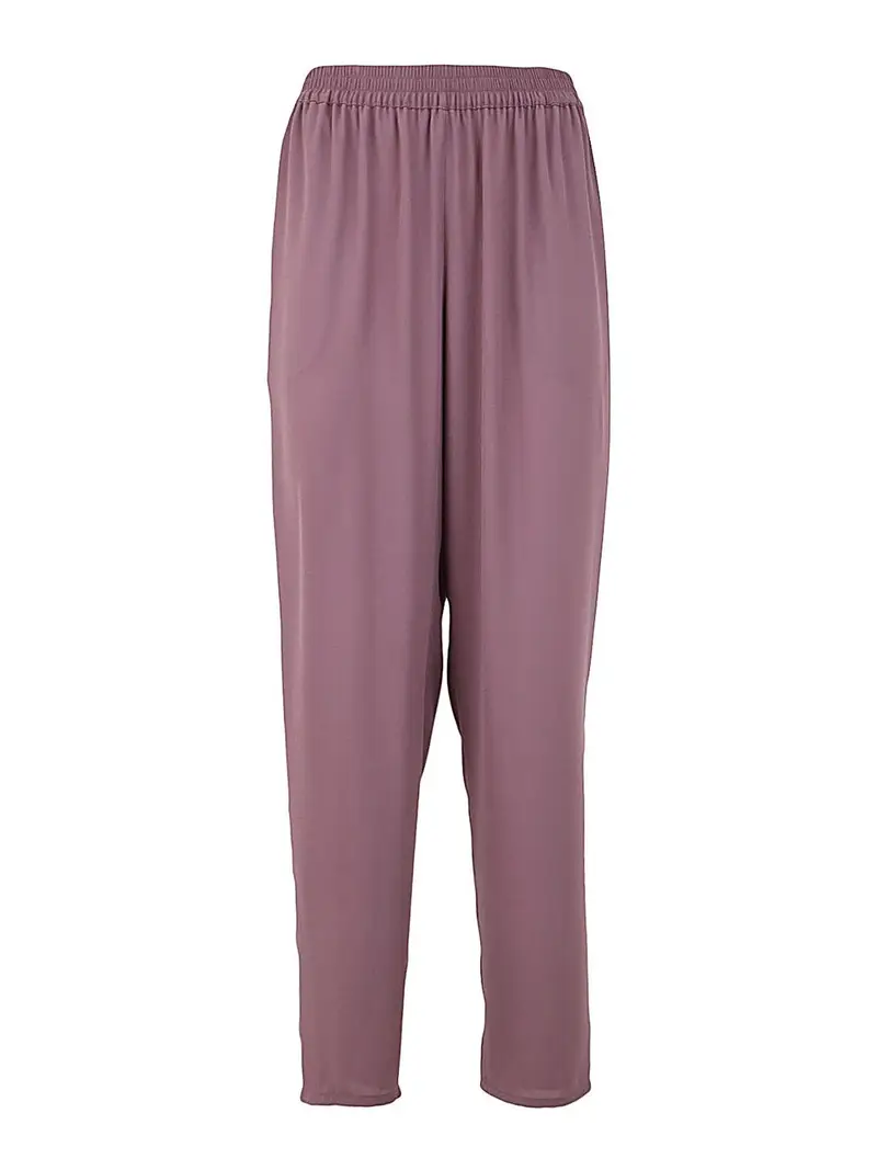 Pantaloni Mila in vita elastica Rosa