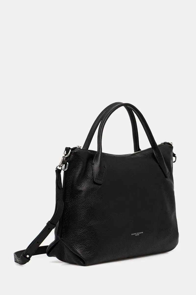 borsa in pelle scamosciata CINDY colore nero BS.11700.CM miniatura 2