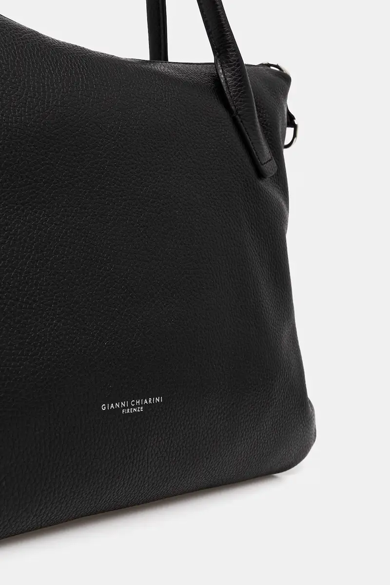 borsa in pelle scamosciata CINDY colore nero BS.11700.CM miniatura 3