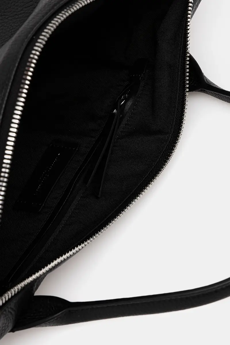 borsa in pelle scamosciata CINDY colore nero BS.11700.CM miniatura 5