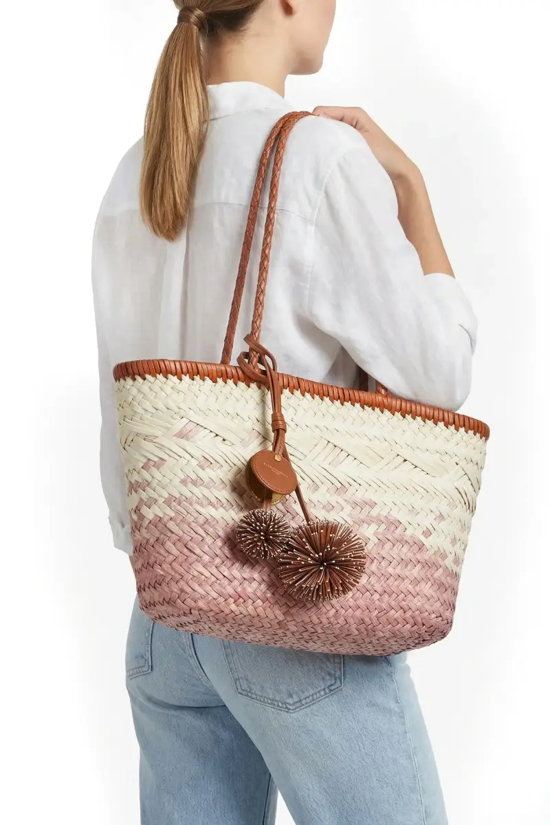 Borsa media - 470143 - Rosa/Panna miniatura 2