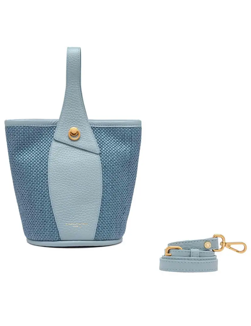 Gianni Chiarini Borse donna Ester in tessuto e pelle celeste Donna BS11380 3615 CST-TKL