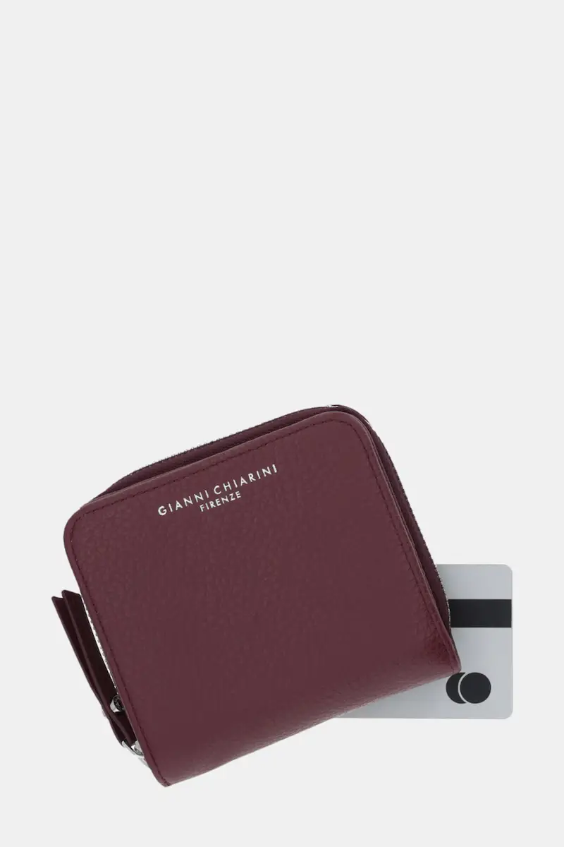 portafoglio in pelle donna colore marrone PF W-4953A GRN Granata miniatura 4