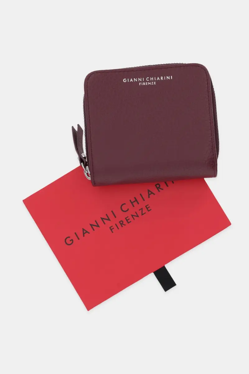 portafoglio in pelle donna colore marrone PF W-4953A GRN Granata miniatura 5