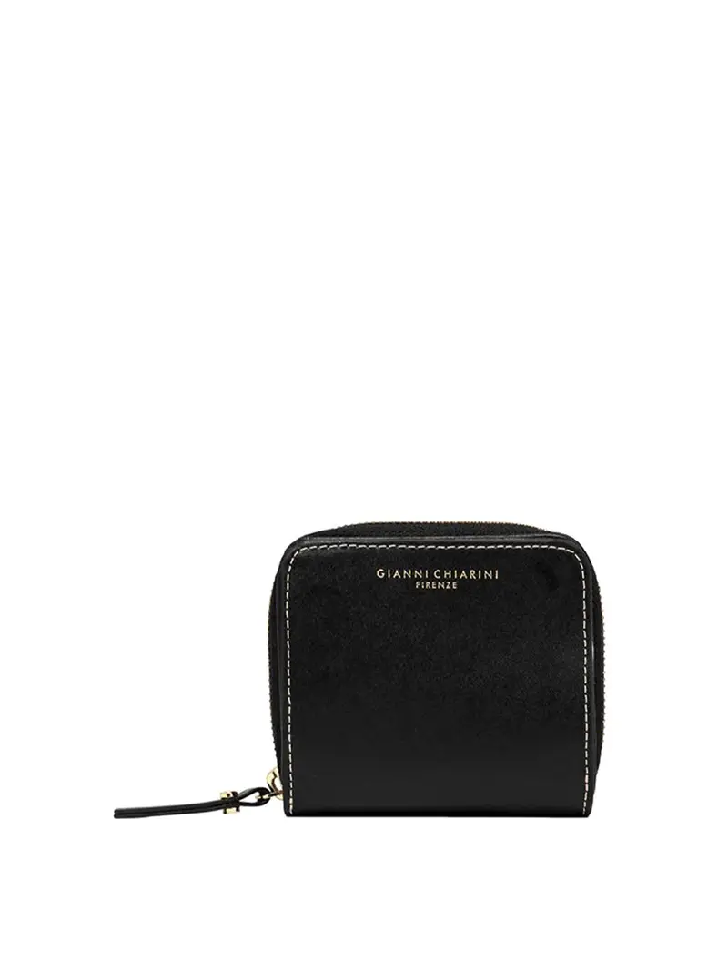 Portafoglio Wallets Vacchetta In Pelle Nero