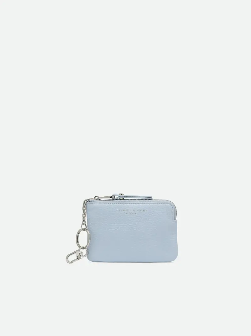 WALLETS GRAIN AZZURRO