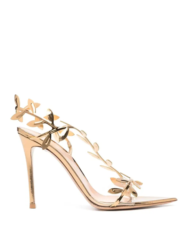 GIANVITO ROSSI Sandali con tacco Oro 4013823