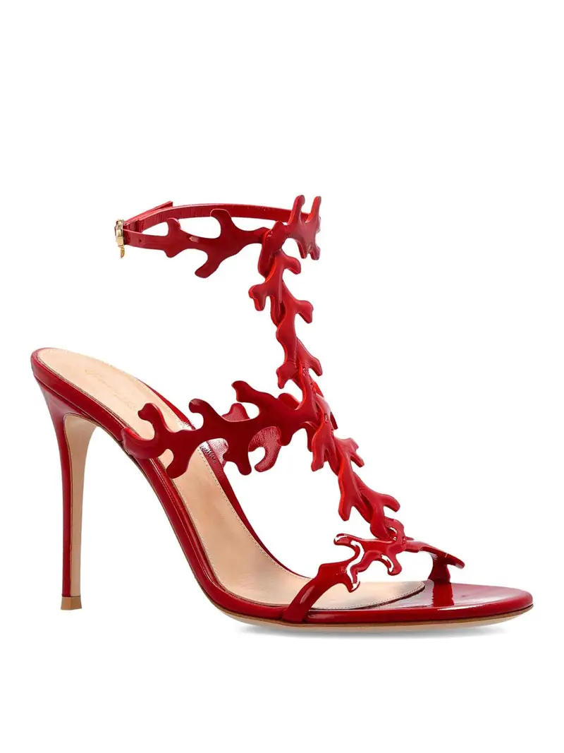 GIANVITO ROSSI Sandali con tacco Rosso 4013887