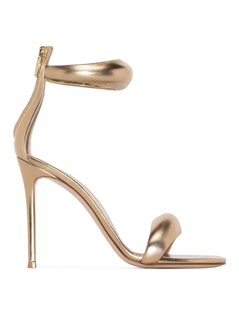 Sandali in lamè Bronzo