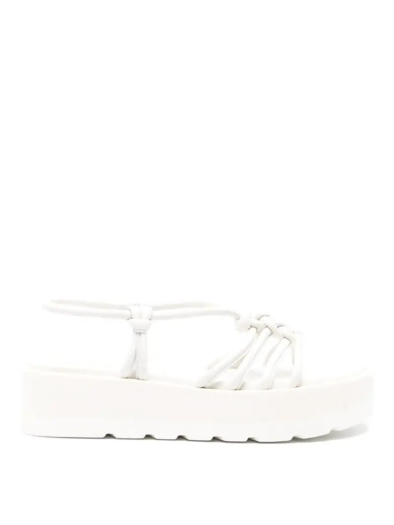 Sandali in pelle Hebe Bianco