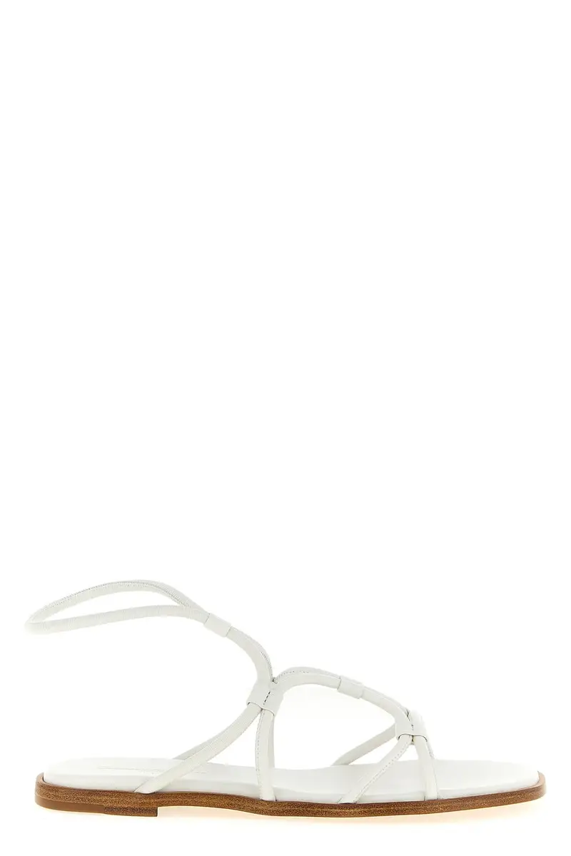 Gianvito Rossi Sandali Donna Bianco in Nappa