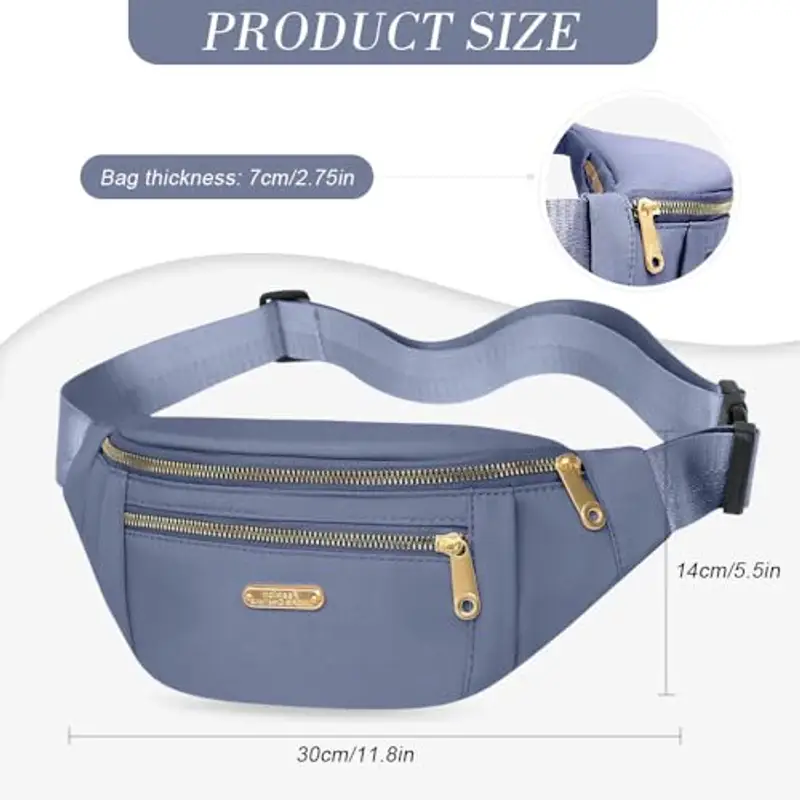 GIDWRIY Marsupio Uomo Blu 1917438 miniatura 2