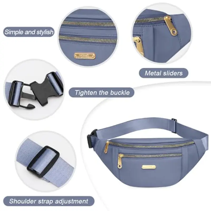 GIDWRIY Marsupio Uomo Blu 1917438 miniatura 3