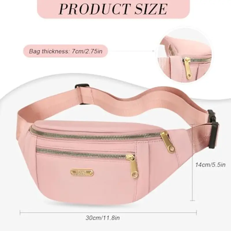 GIDWRIY Marsupio Uomo Rosa 1917437 miniatura 2