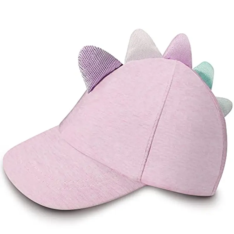 Gifts Treat Berretto da Baseball per Bambini, Cappello Estivo da Sole, per Ragazzi, Ragazze e Ragazze, Rosa Dino, 3 miniatura 2