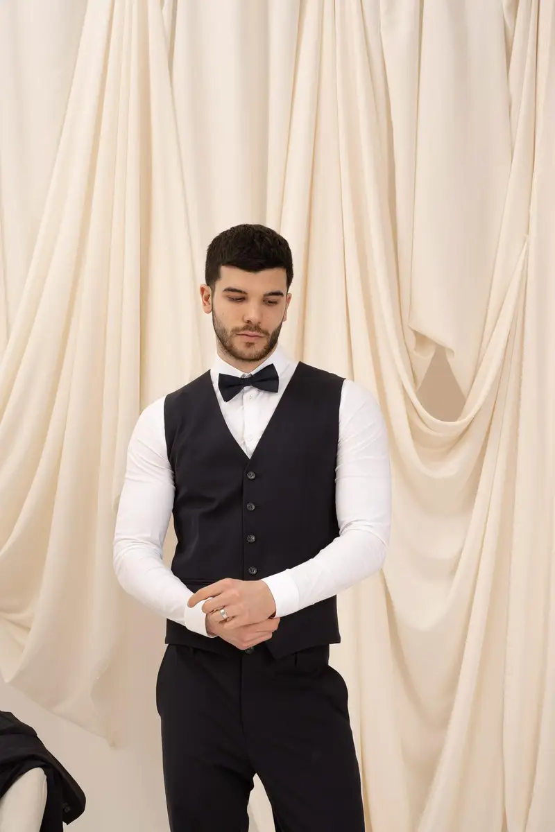 Selected Homme Gilet Uomo Nero 949888 miniatura 3