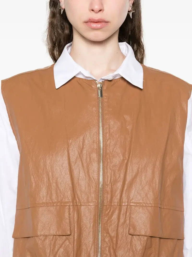 Rame Gilet Marrone 1046883 miniatura 3