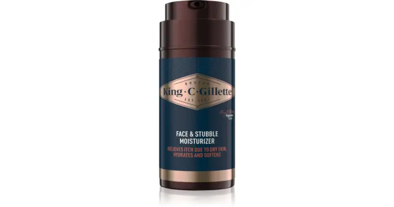 King C. Face & Stubble crema idratante per viso e barba per uomo 100 ml