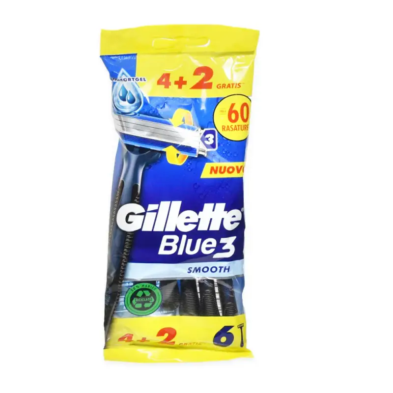 Rasatura usa e getta Gillette Blue a 3 lame 6 U