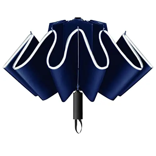 Gimars Ombrello Inverso Automatico Ombrello Portatile Pieghevole Antivento Anti Tempesta con Rivestimento