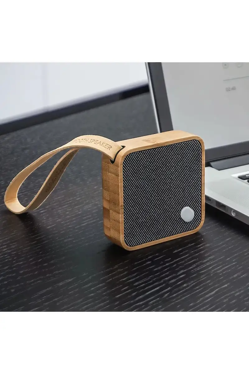 autoparlante wireless Mi Square Pocket Speaker 7 x 7 x 2, 8 cm Beige miniatura 2