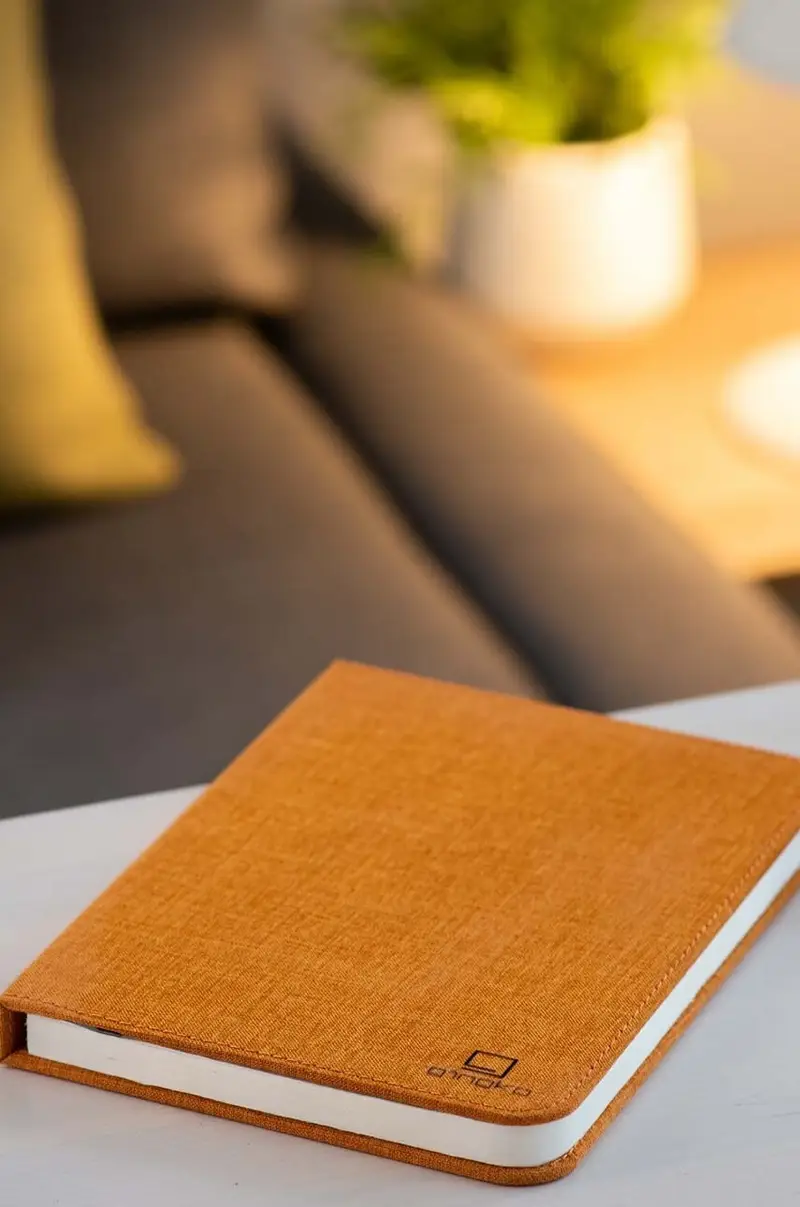 lampada a led Large Fabric Book Light Arancione miniatura 5