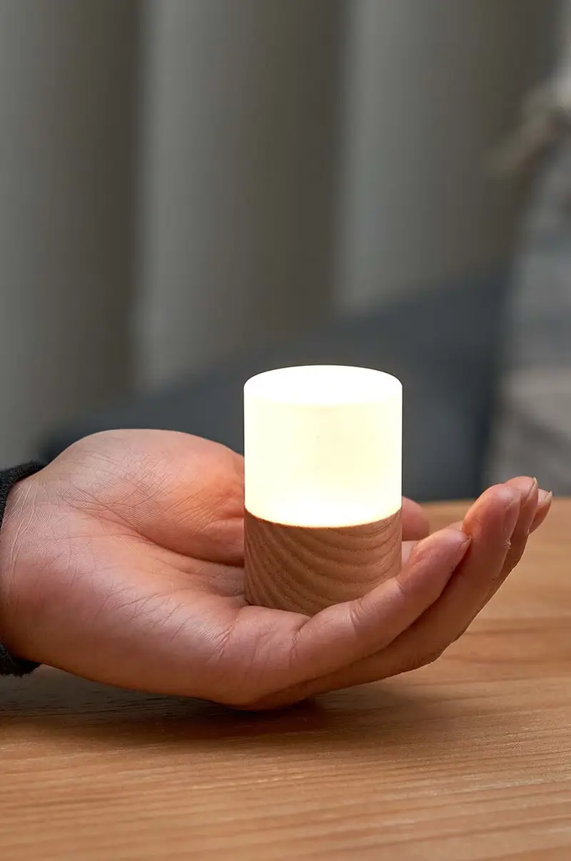 lampada a led Mini Lemelia Beige miniatura 3