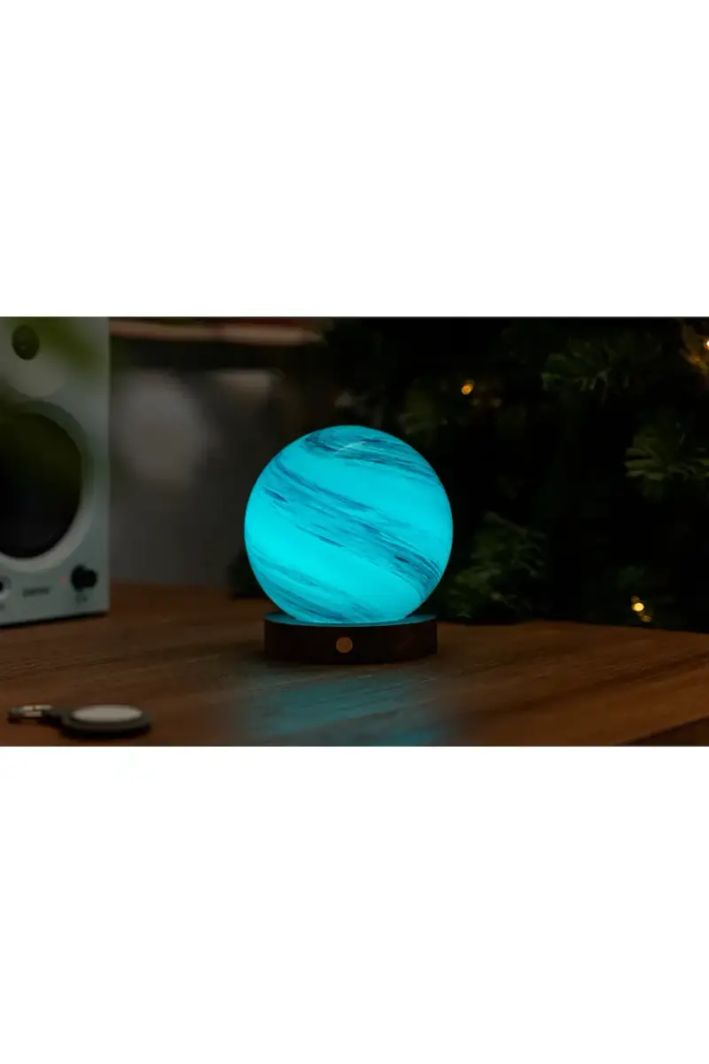 lampada decorativa a led senza fili AstraGlass Light L/12 x 12 x 13 cm Turchese miniatura 2