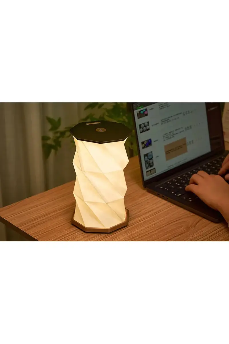 lampada led wireless Twist Hexagon 12, 1 x 12, 1 x 18 cm Marrone miniatura 4