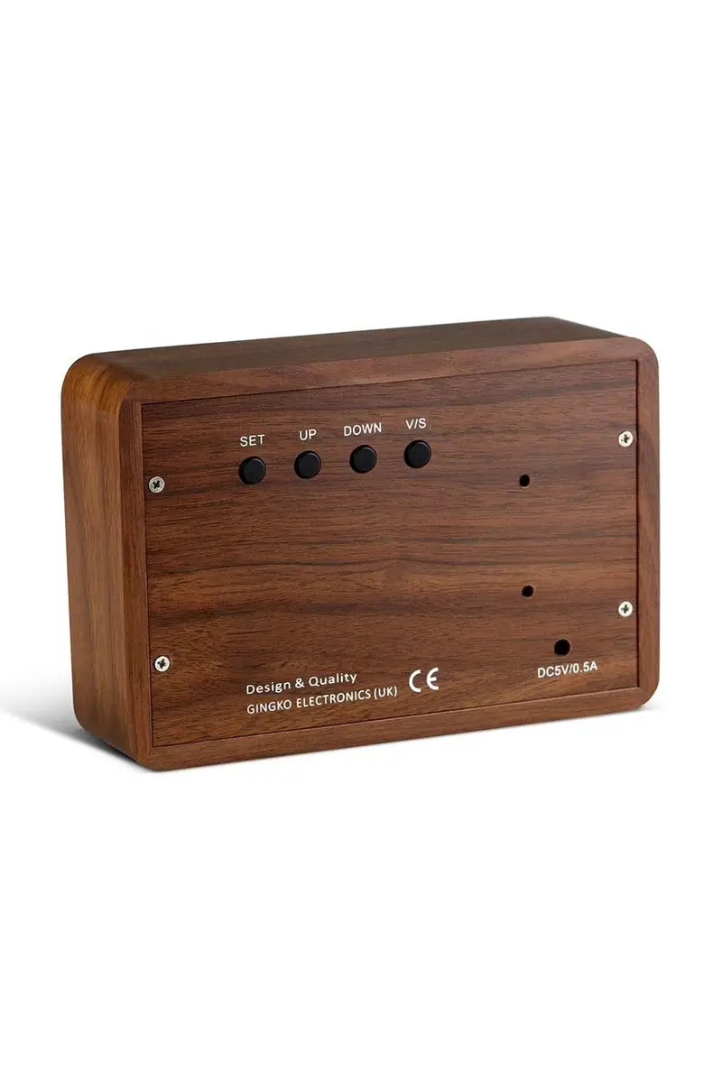 orologio da tavola Brick Click Clock Marrone miniatura 2