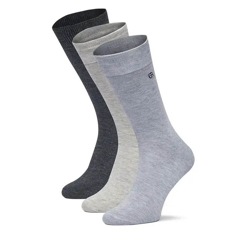 Calzini lunghi Gino Rossi CEO_AS_GR_01_W_AW25 (3-pack). Grigio