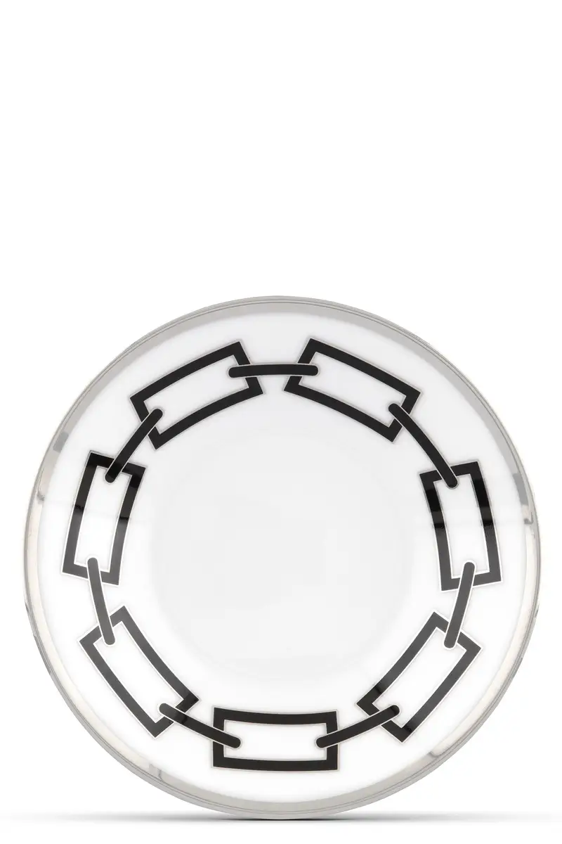 Piattino 'Catene' ⌀ 11 Cm Bianco