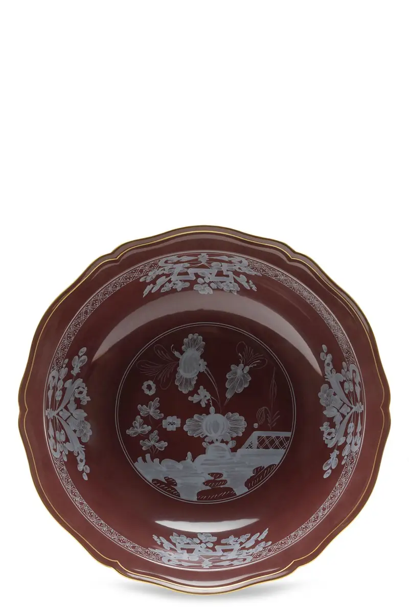 Piatto Da Portata Fondo 'Oriente Italiano' ⌀34.8Cm Marrone