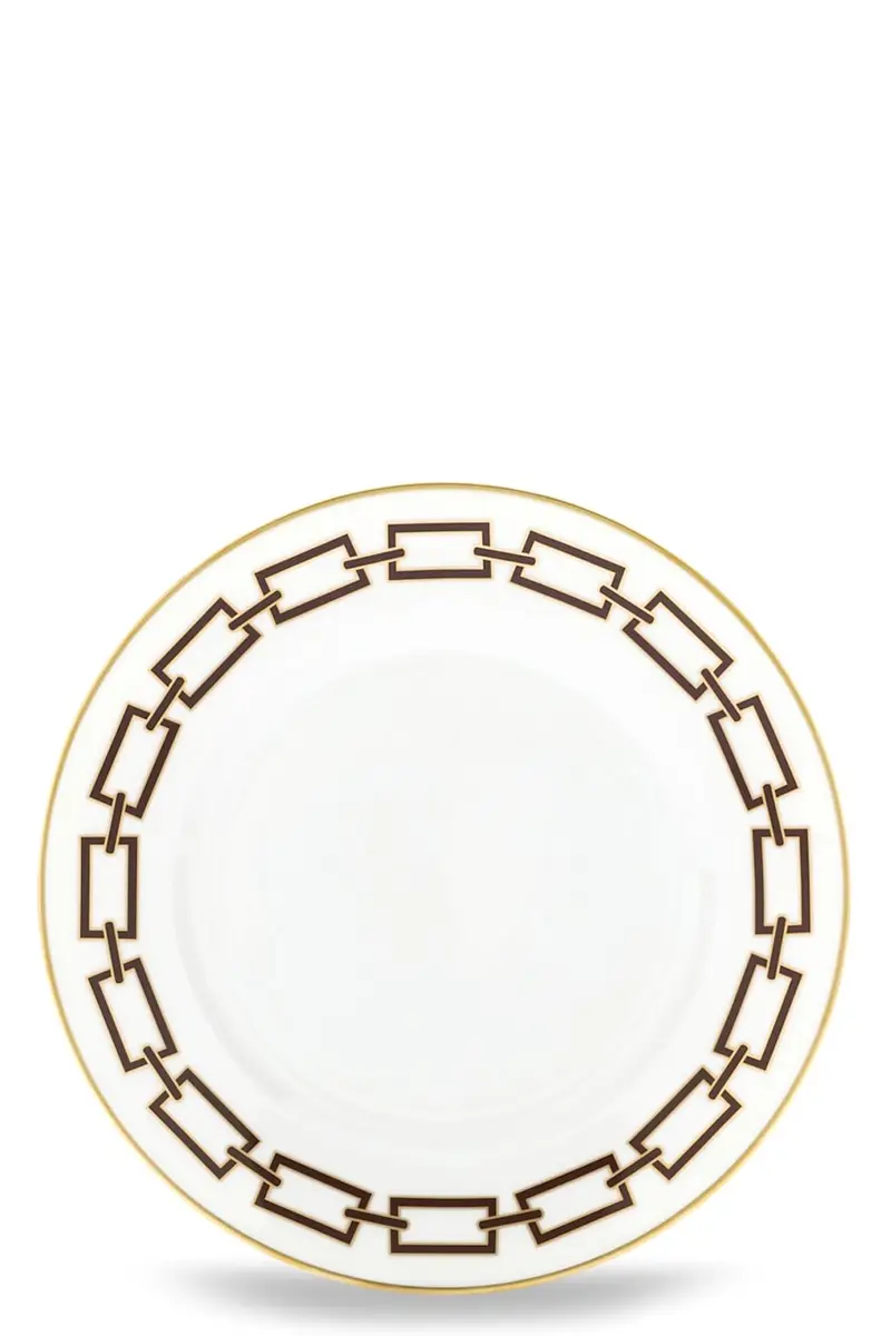 Piatto Dessert 'Catene' ⌀ 22 Cm Marrone