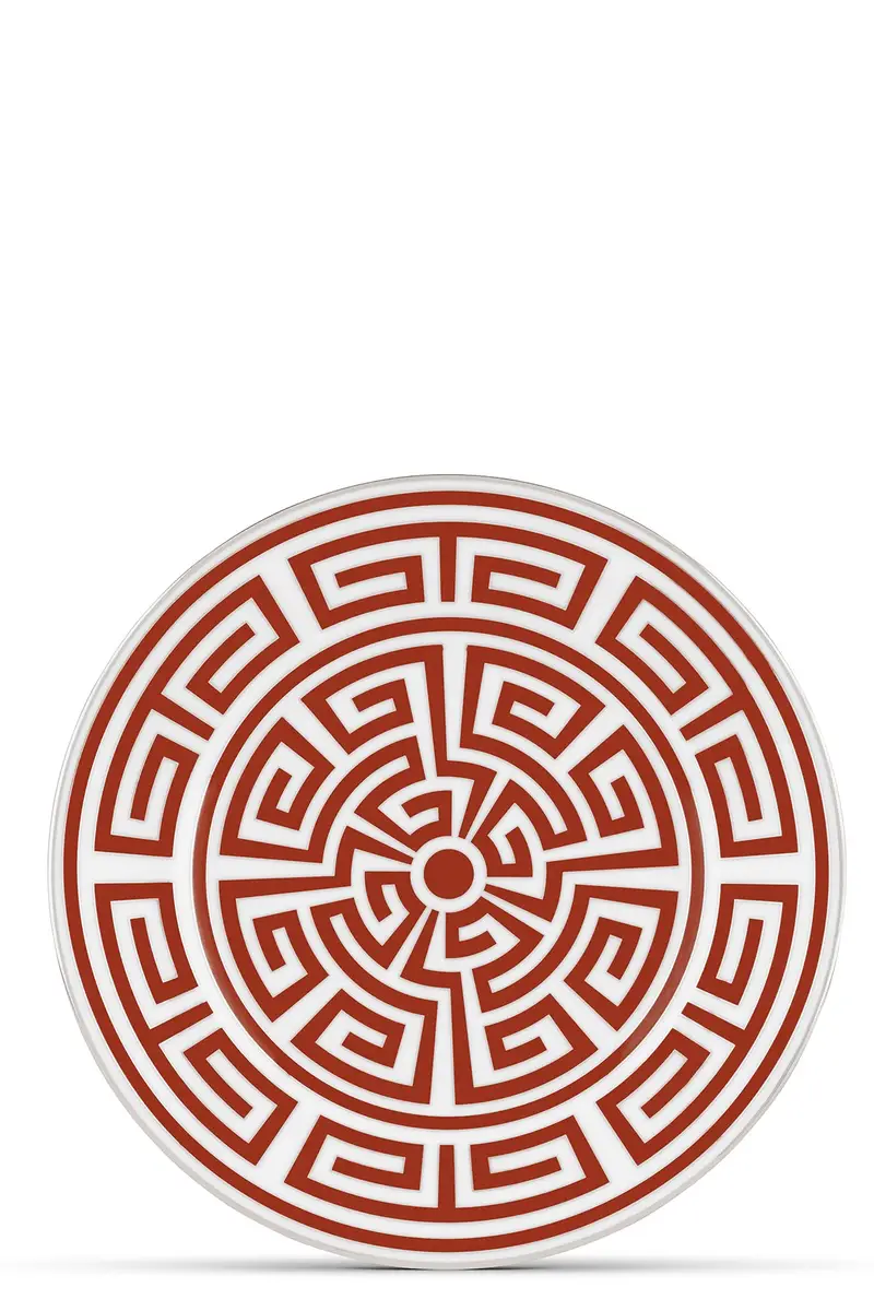 Piatto Dessert 'Labirinto' ⌀ 22 Cm Rosso